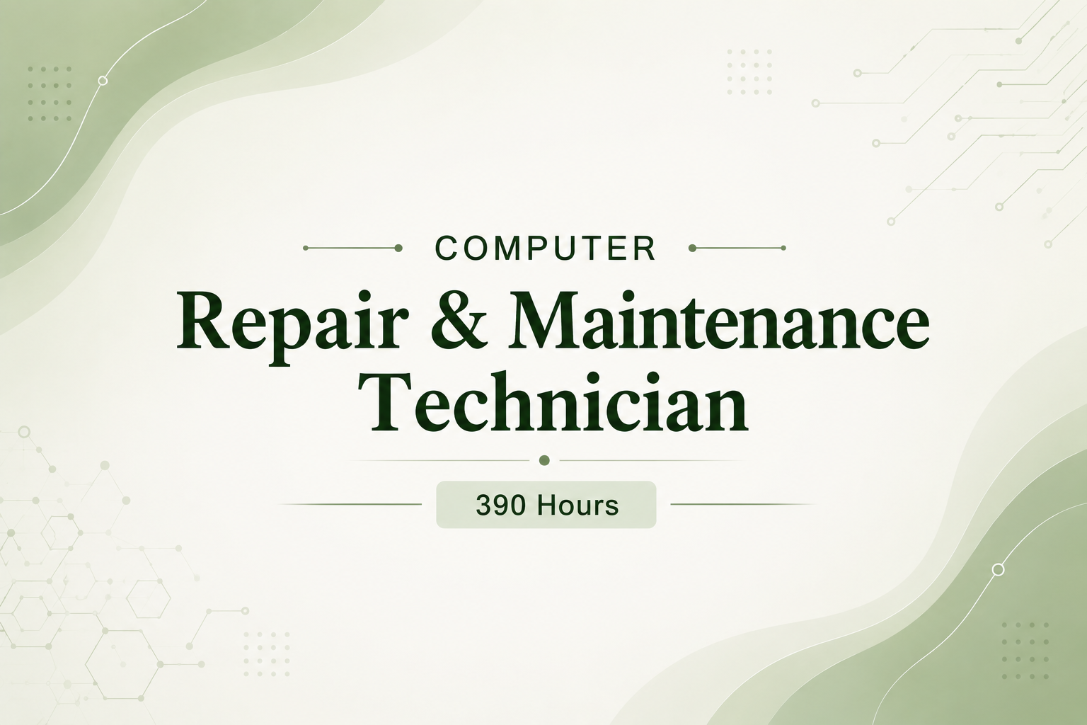 Computer Repair & Maintenance Technician