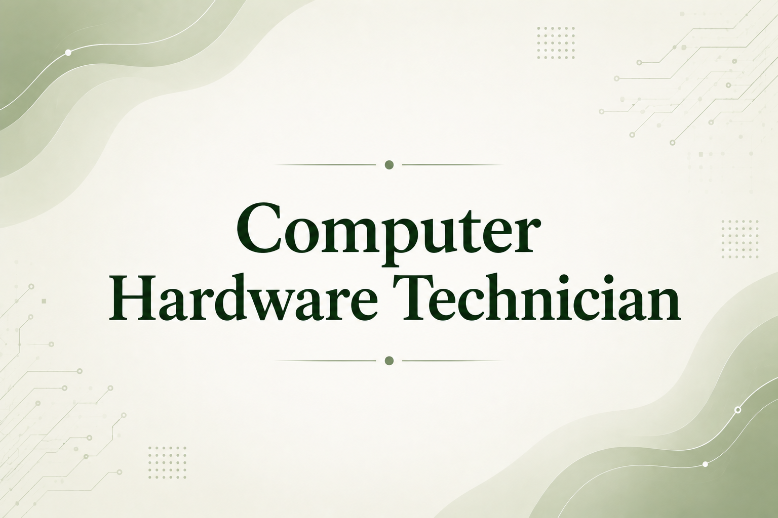 Computer Hardware Technician